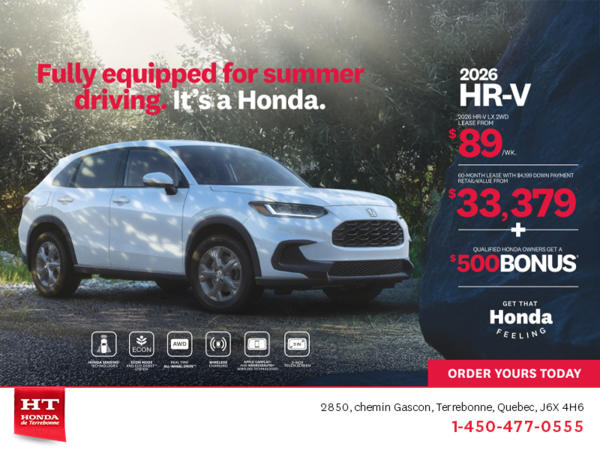 Get the 2026 Honda HR-V! 