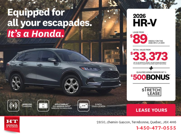 Get the 2026 Honda HR-V!