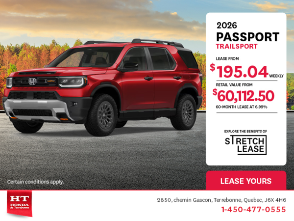 Get the 2026 Honda Passport! 