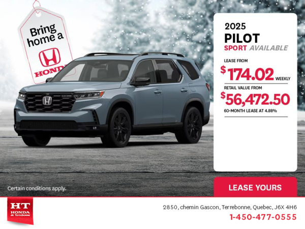 Get the 2025 Honda Pilot! 