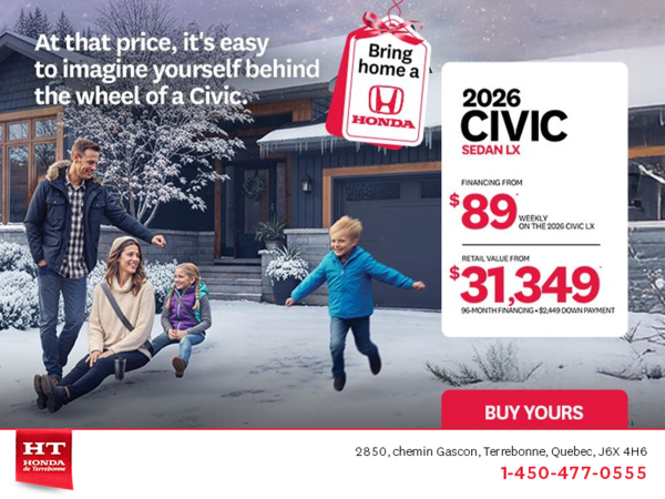 Get the 2026 Honda Civic Sedan! 