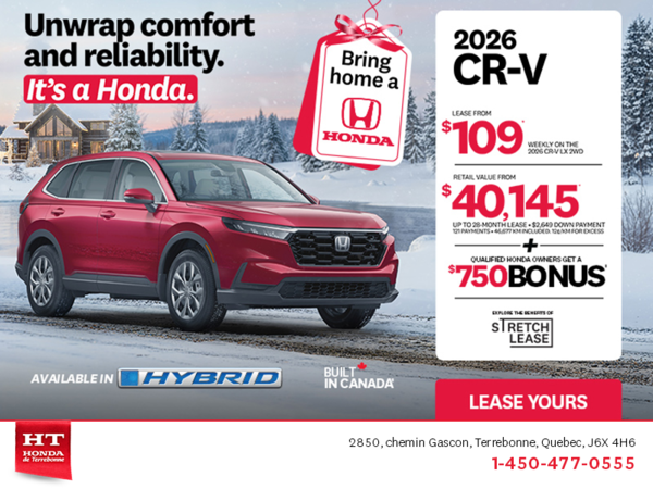 Get the 2026 Honda CR-V! 