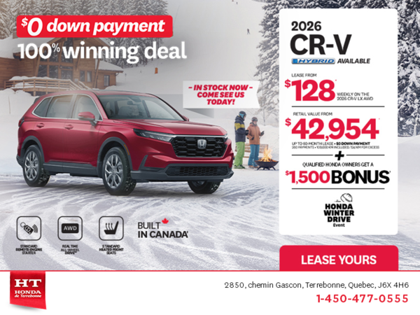 Get the 2026 Honda CR-V! 