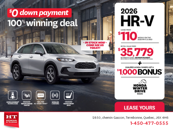 Get the 2026 Honda HR-V! 