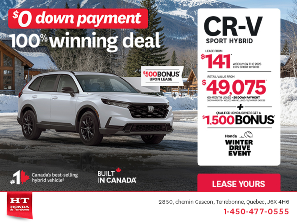Get the 2026 Honda CR-V Hybrid!