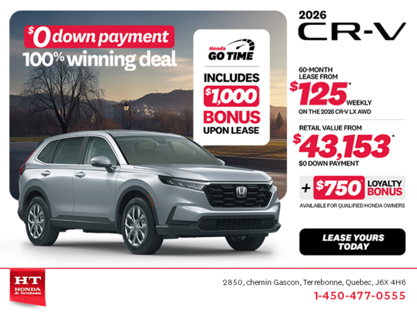 Get the 2026 Honda CR-V! 