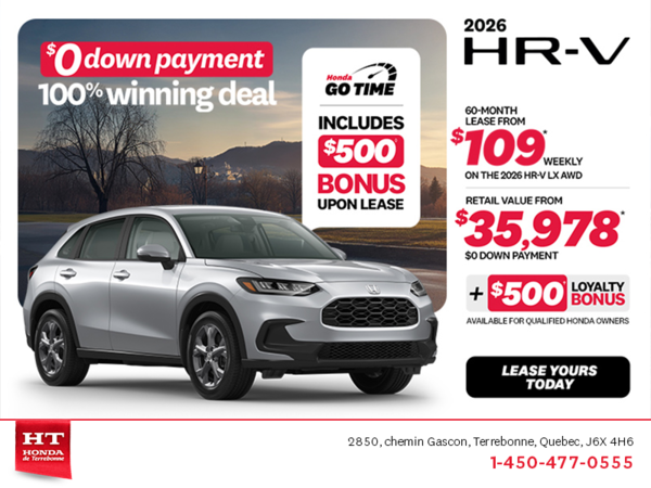 Get the 2026 Honda HR-V! 
