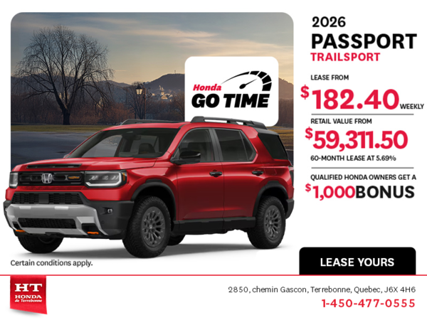 Get the 2026 Honda Passport! 