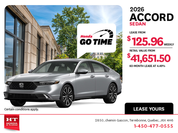 Get the 2026 Honda Accord!