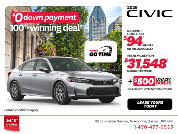 Get the 2026 Honda Civic! 