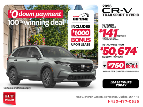 Get the 2026 Honda CR-V Hybrid!