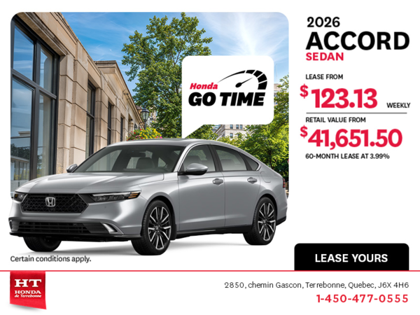 Get the 2026 Honda Accord!