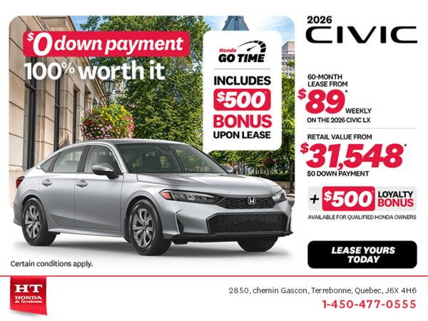 Get the 2026 Honda Civic! 