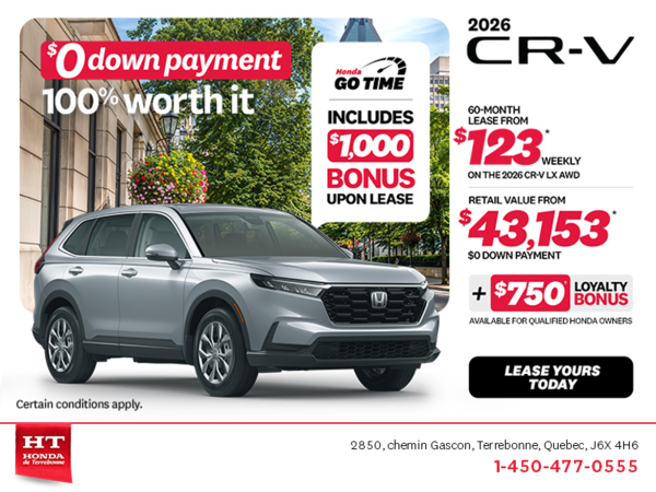 Get the 2026 Honda CR-V! 