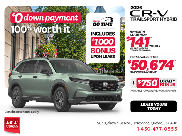 Get the 2026 Honda CR-V Hybrid!