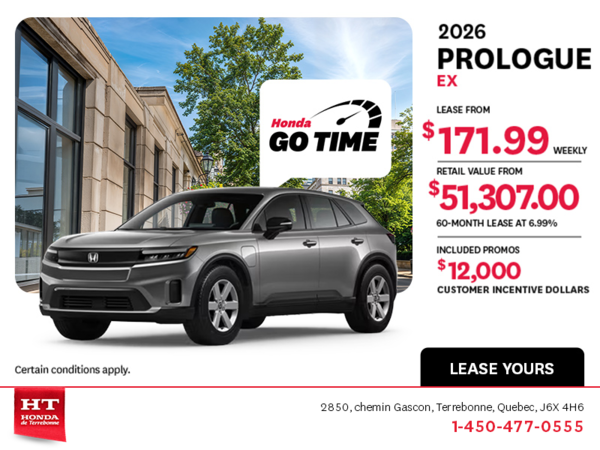 Get the 2026 Honda Prologue! 