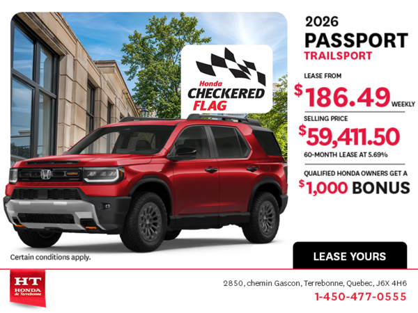 Get the 2026 Honda Passport! 