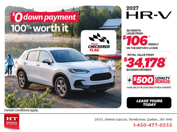 Get the 2027 Honda HR-V! 
