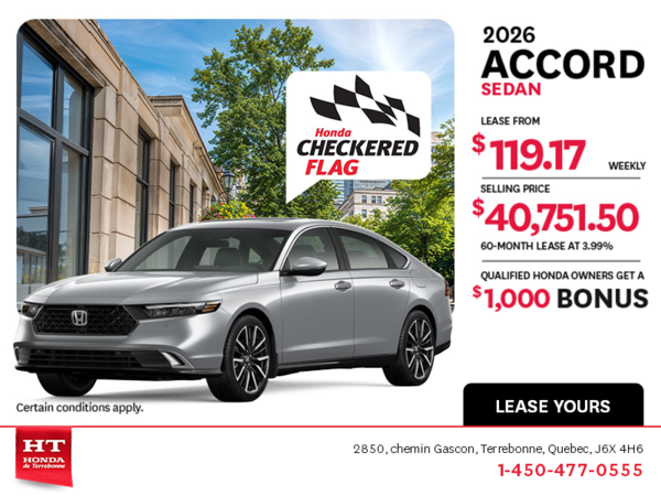 Get the 2026 Honda Accord!
