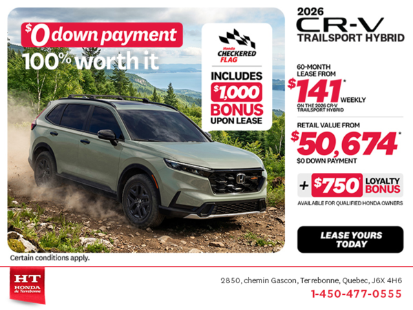 Get the 2026 Honda CR-V Hybrid!