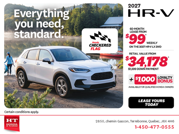 Get the 2027 Honda HR-V! 