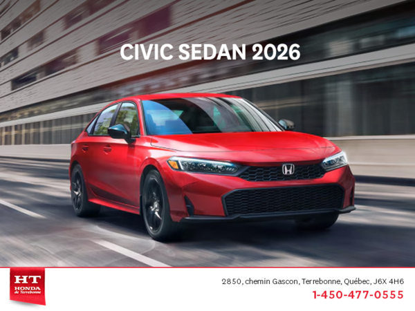 Obtenez la Honda Civic 2026 !
