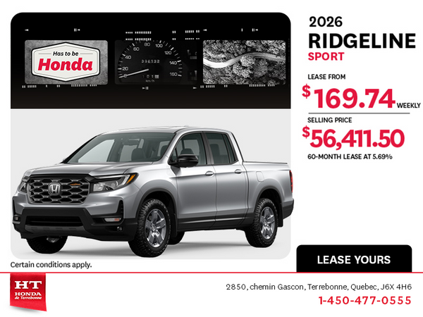 2026 Honda Ridgeline