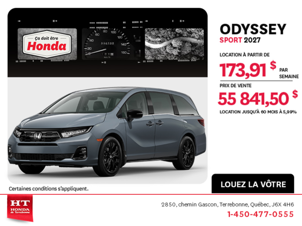 Honda Odyssey 2027