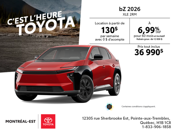 Toyota bZ 2026
