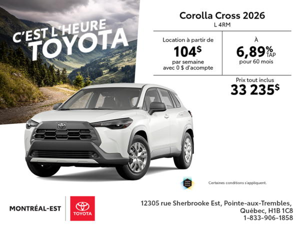 Toyota Corolla Cross 2026