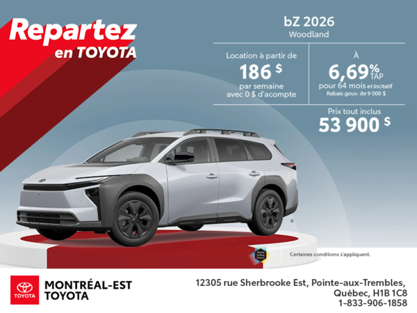 Toyota bZ 2026