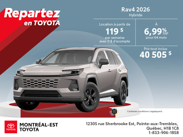 Toyota RAV4 Hybrid 2026
