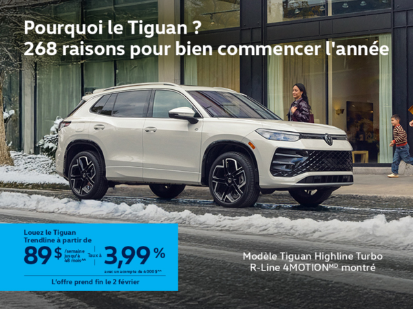 Procurez-vous le Volkswagen Tiguan 2026