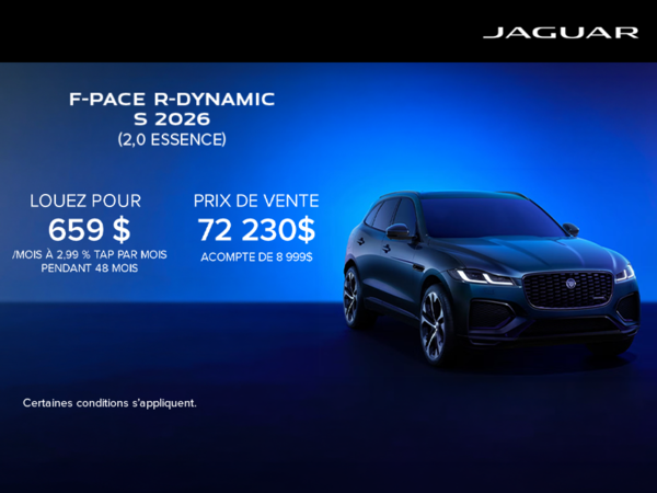 Le Jaguar F-PACE 2026