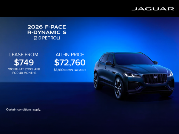 The 2026 Jaguar F-PACE 