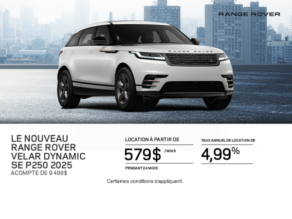 Le Range Rover Velar 2025