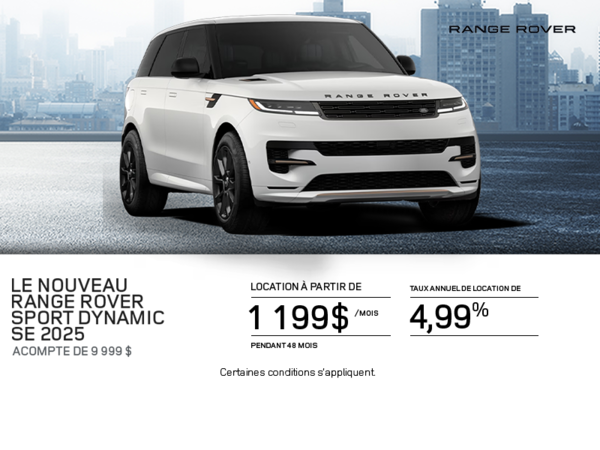 Le Range Rover Sport 2025