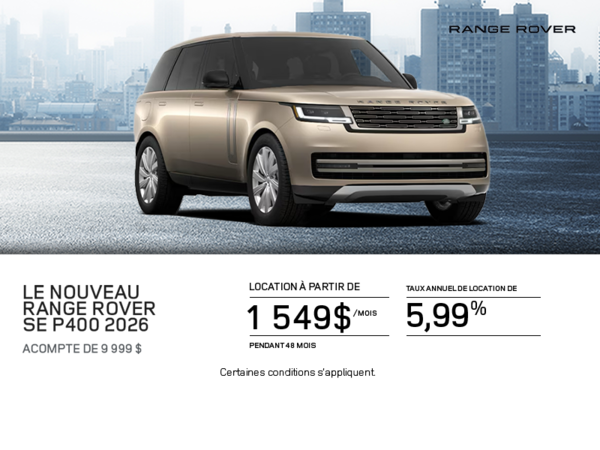 Le Range Rover 2026