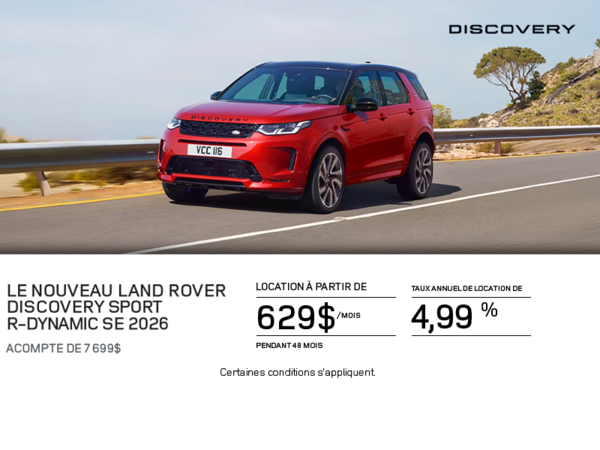 Le Land Rover Discovery Sport 2026