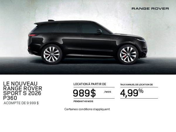 Le Range Rover Sport 2026