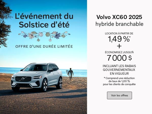 Le Volvo XC60 2025 semi hybride
