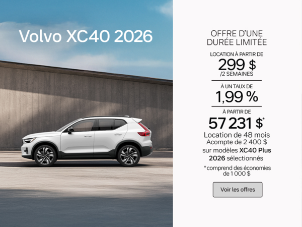 Le Volvo XC40 Plus 2026