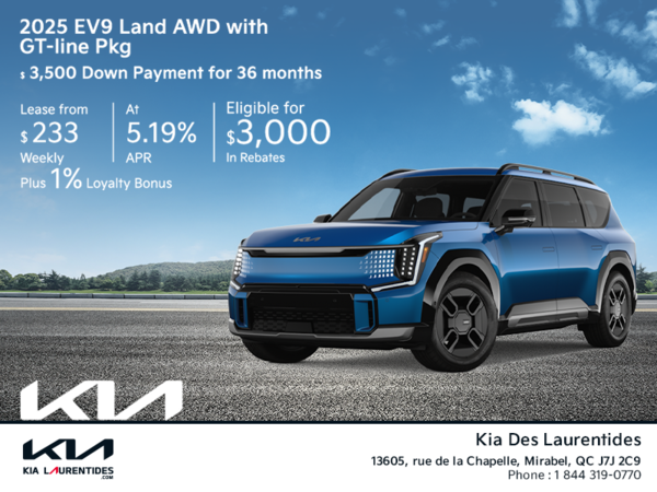 Get the 2025 Kia EV9!