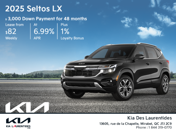 Get the 2025 Kia Seltos!
