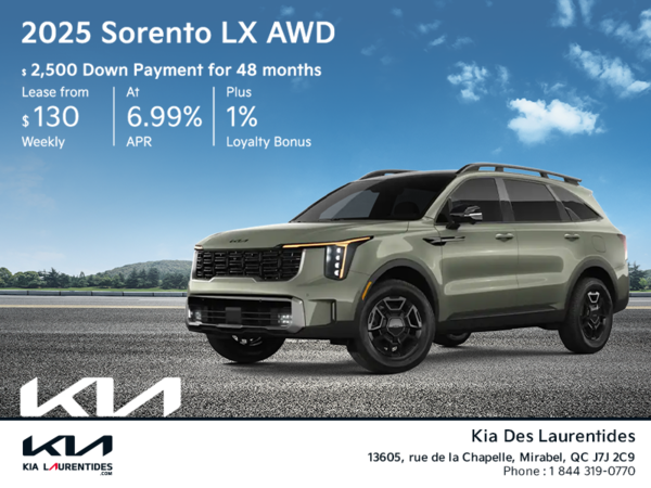 Get the 2025 Kia Sorento!