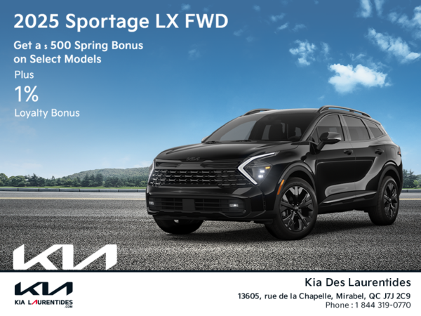 Get the 2025 Kia Sportage!