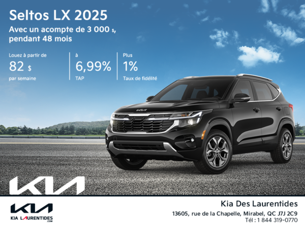 Le Kia Seltos 2025!