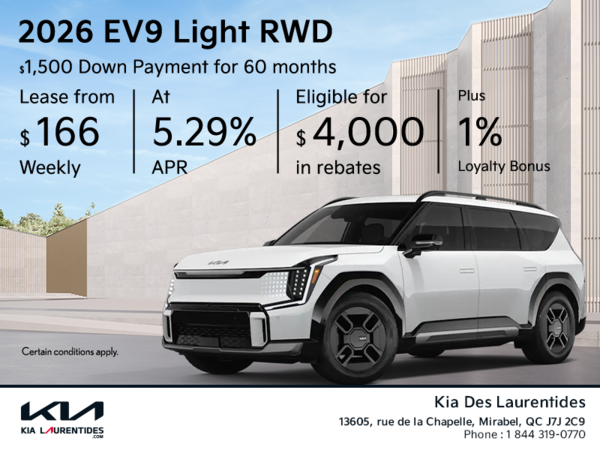 Get the 2026 Kia EV9!