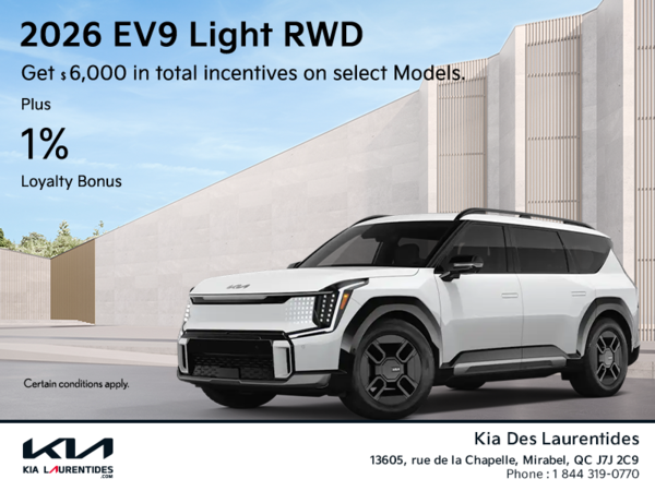Get the 2026 Kia EV9!