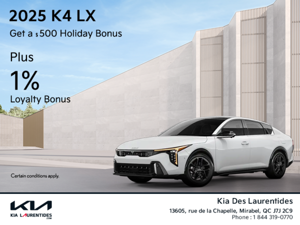 Get the Kia K4 !